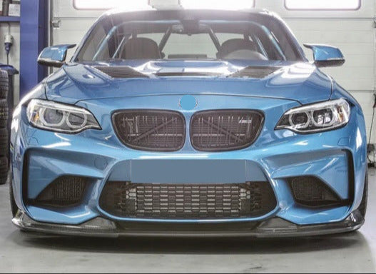 DOKŁADKA Splitter PRZÓD do BMW F87 M2 czarny połysk spoiler przedni przednia