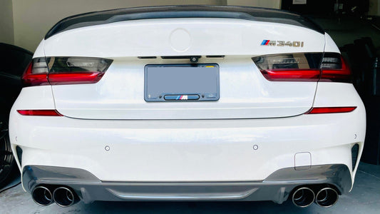 KOŃCÓWKI WYDECH 2PARY KOŃCÓWEK BMW g20 g22 g42 look M340 M240 M440 czarne