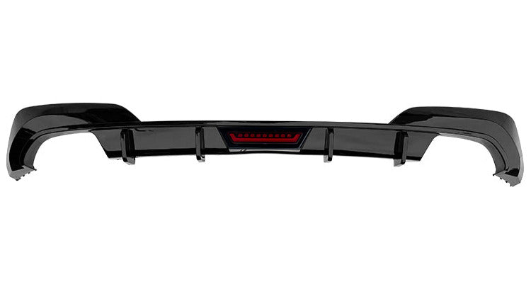 DYFUZOR SPOILER do BMW G20 G21 G28 LED ŚWIATŁO STOP CZARNY POŁYSK