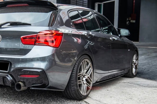 Dokładki Progów do BMW F20 2015-2018 MPakiet Czarny połysk Listwy progowe na progi