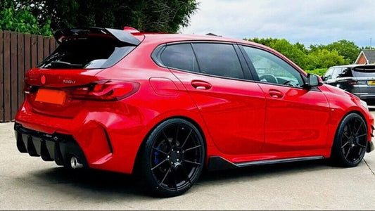 DYFUZOR SPOILER BMW 1 F40 2019-2024 CZARNY POŁYSK dokładka zderzaka