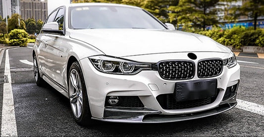 DOKŁADKA Splitter PRZÓD PEŁNY ABS do BMW F30 F31 czarny połysk