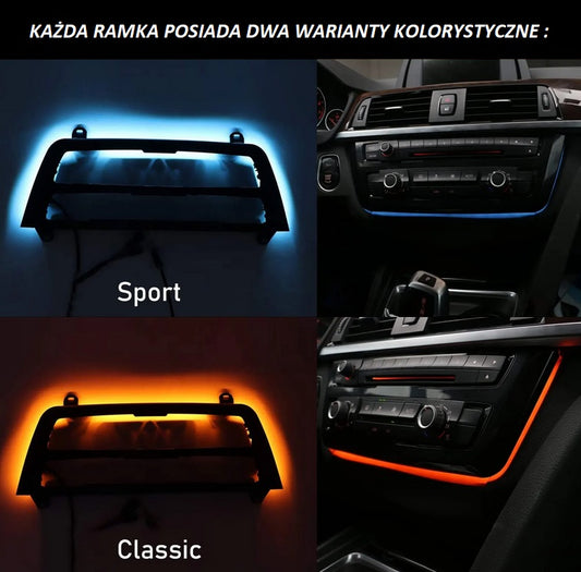 RAMKA RADIA PANEL LED 3 4 M3 M4 F30 F31 F32 F33 F34 F36 F80 F82 F83 AMBIENT
