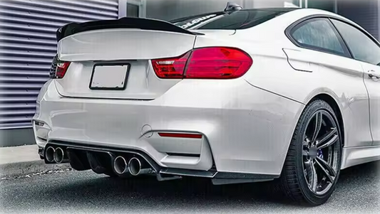 DYFUZOR SPOILER BMW M3 M4 F80 F82 F83 CZARNY POŁYSK dokładka zderzaka