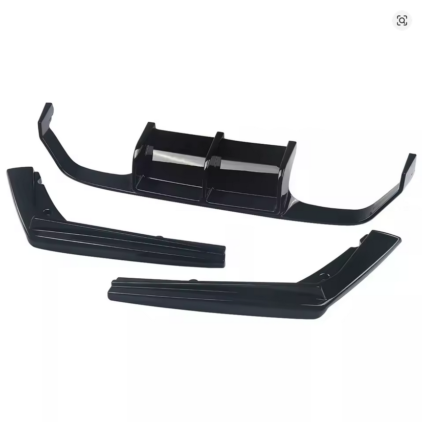 DYFUZOR SPOILER BMW M3 M4 F80 F82 F83 CZARNY POŁYSK dokładka zderzaka