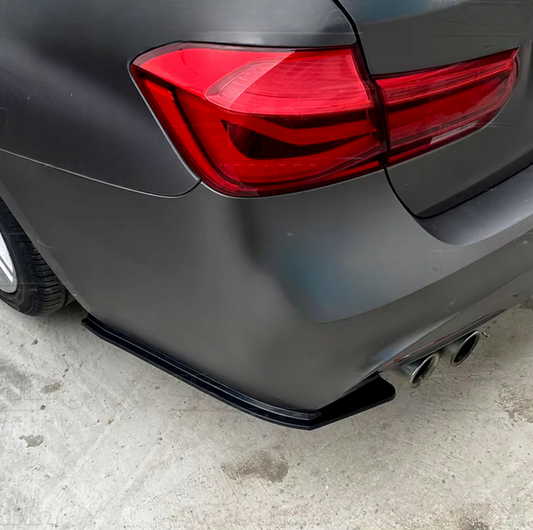 DOKŁADKA BMW F30 F31 tylne boczne splittery dyfuzora seria 3 2012-2018