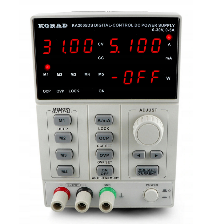 Zasilacz laboratoryjny Korad KA3005DS 150 W 0-5 A 0-30 V