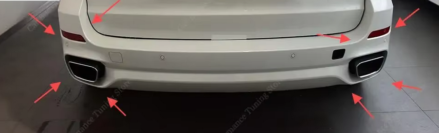 Dyfuzor spoiler BMW F15 X5 2013-2018 tył SPLITTER dokładka tylna