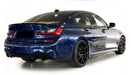 DYFUZOR SPOILER do BMW G20 G21 CZARNY POŁYSK 320 330 podwójny