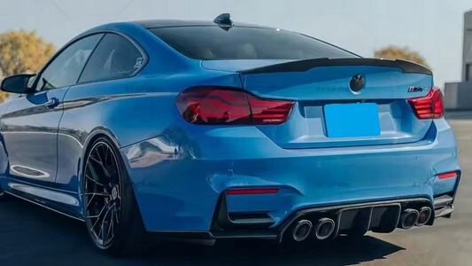 Komplet dokładek do BMW M3 M4 F80 F82 F83 czarny połysk przód tył progi ZESTAW