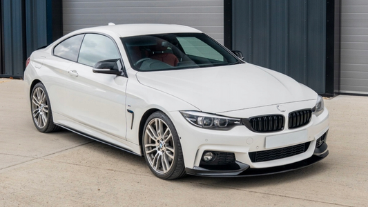 komplet dokładek BMW F32 F33 F36 czarny połysk przód tył progi lotka zestaw