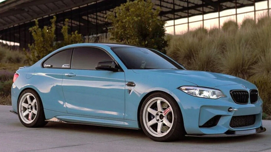 Komplet dokładek do BMW F22 23 CZARNY POŁYSK przód tył progi spoiler ZESTAW