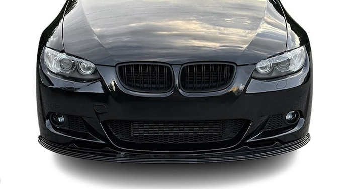 DOKŁADKA Splitter PRZÓD BMW E92 E93 czarny POŁYSK przedlift 2006-2010 COUPE