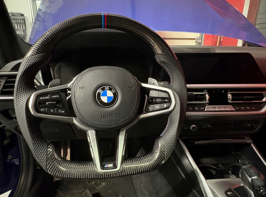 Sportowa kierownica M‑Pakiet Carbon z ID7 – do BMW seria G G20 G22 G80 G82 G83