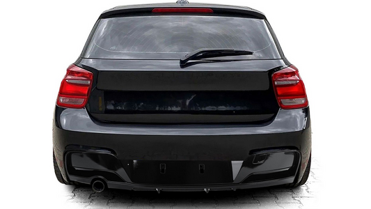 DYFUZOR SPOILER BMW F20 F21 CZARNY POŁYSK 2011-2014 dokładka tył 1 wydech
