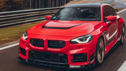 DOKŁADKA Splitter PRZÓD BMW G87 M2 czarny połysk spoiler przedni 2023+