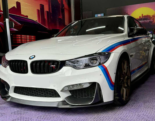 DOKŁADKA Splitter PRZÓD DO BMW M3 F80 carbon look 2013-2020