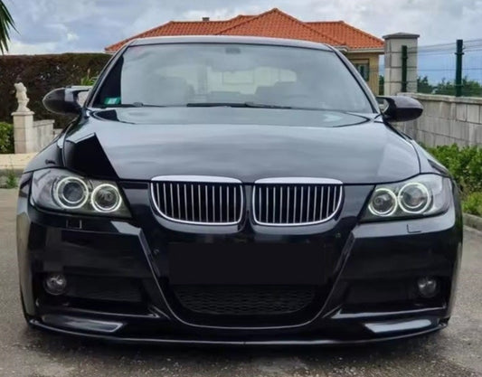 DOKŁADKA Splitter PRZÓD do BMW E90 E91 czarny POŁYSK przedlift 2005-2008
