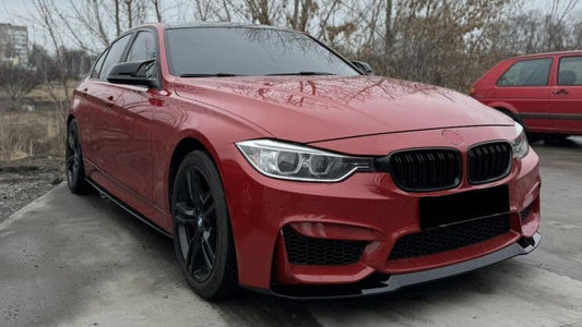 DOKŁADKA do BMW F30 F31 do zderzaka M3look czarny połysk spoiler Splitter