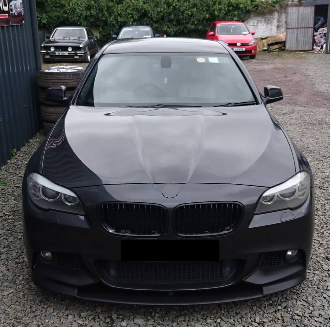 DOKŁADKA Splitter PRZÓD BMW 5 F10 F11 M5 2009-2017 spoiler przedni pełna czarny połysk