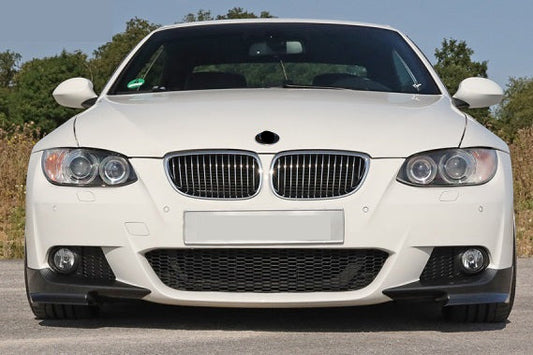 DOKŁADKI Splittery PRZÓD do BMW E92 FLAPSY czarny połysk 2006-2010