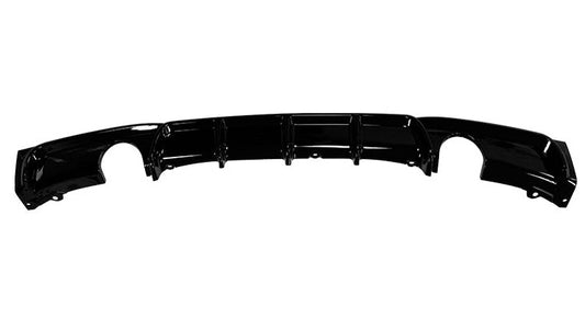 DYFUZOR SPOILER do BMW F30 F31 CZARNY POŁYSK 335 340 328 330 na 2 pojedyncze wydechy