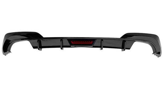 DYFUZOR SPOILER do BMW G20 G21 G28 LED ŚWIATŁO STOP CZARNY POŁYSK