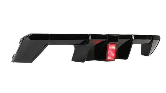 DYFUZOR SPOILER LED BMW G80 G82 M3 M4 CZARNY POŁYSK 2020+ TYLNA DOKŁADKA