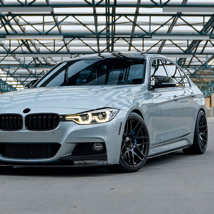 DOKŁADKI PROGÓW LISTWY PROGOWE BOCZNE do BMW 3 F30 F31 czarny połysk SPOILER