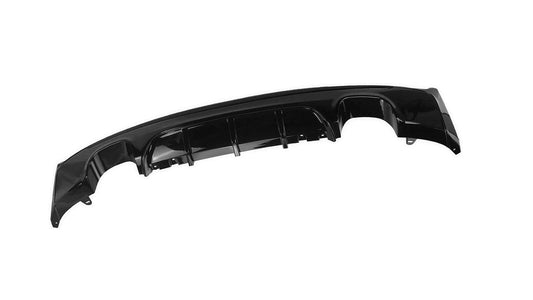 DYFUZOR SPOILER BMW 2 F22 F23 CZARNY POŁYSK dokładka zderzaka M235 M240 228 4 WYDECHY