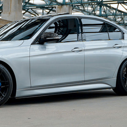 DOKŁADKI PROGÓW LISTWY PROGOWE BOCZNE do BMW 3 F30 F31 czarny połysk SPOILER