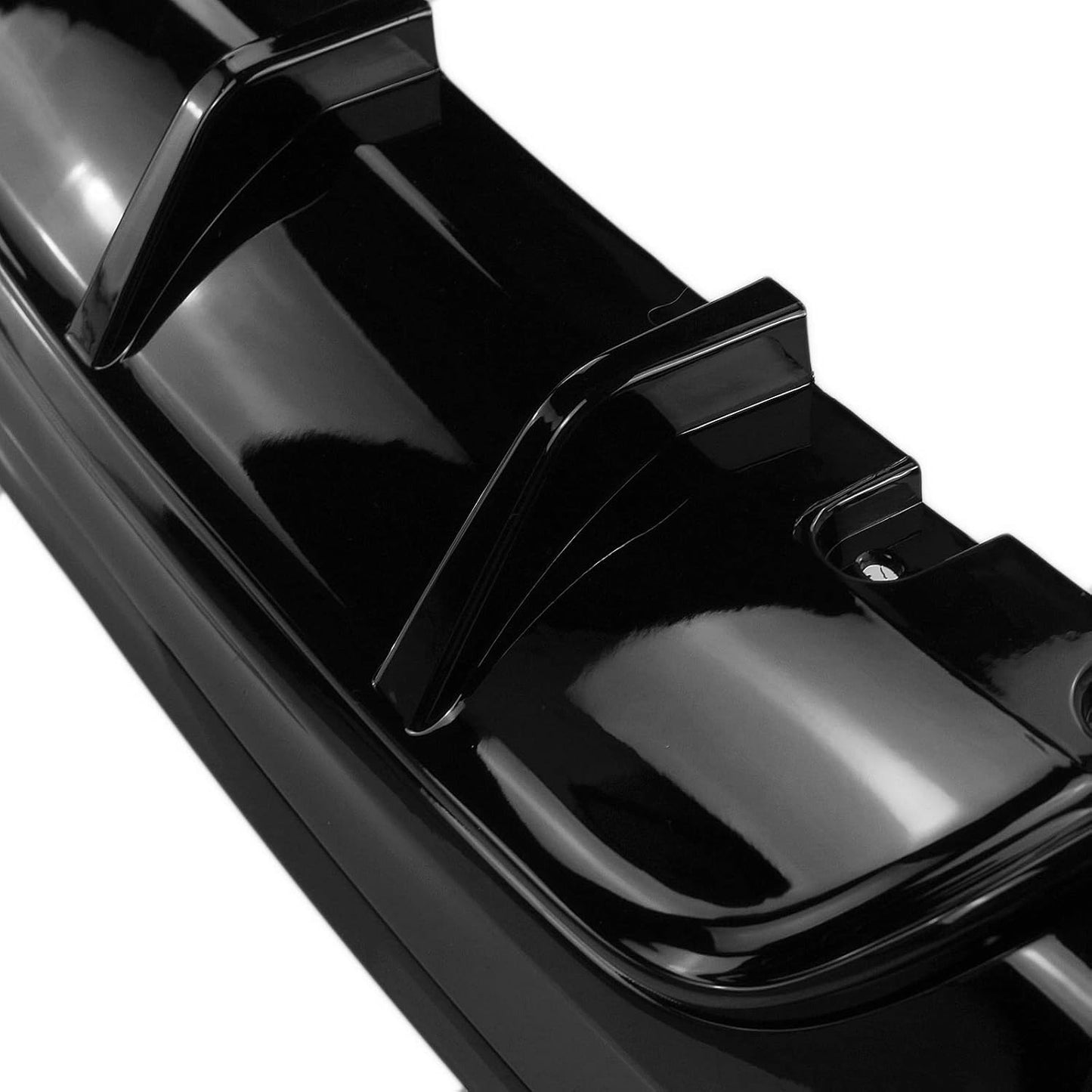DYFUZOR SPOILER BMW 2 F22 F23 CZARNY POŁYSK dokładka zderzaka M235 M240 228 4 WYDECHY