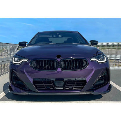 DOKŁADKA Splitter PRZÓD BMW G42 seria 2 2021+ spoiler przednia czarny