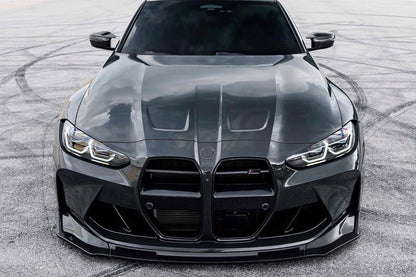 Wloty powietrza do BMW M3 M4 G80 G81 G82 G83 CZARNY POŁYSK DOKŁADKA ZDERZAK