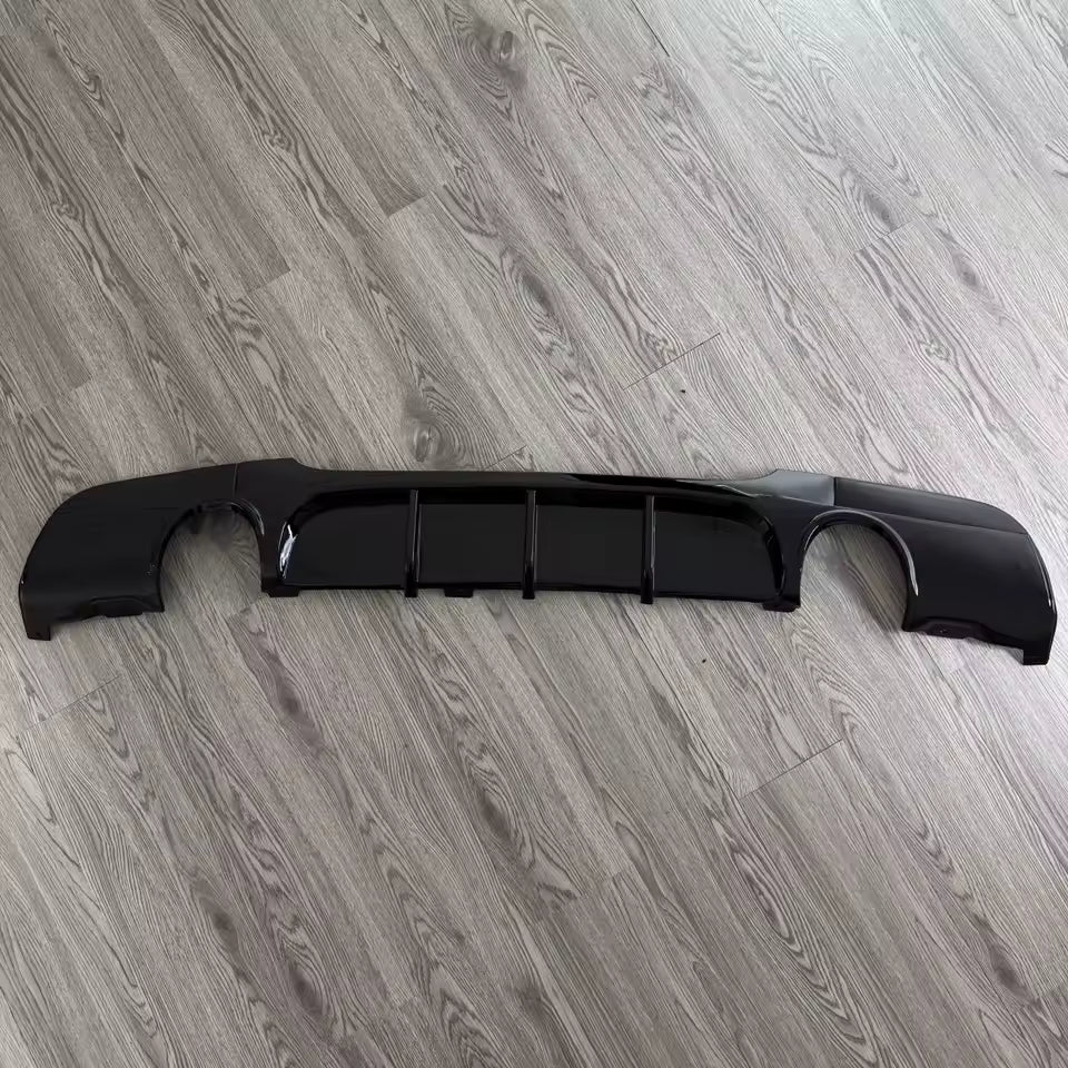 Dyfuzor do BMW E90 E91 seria 3 NA 2 POJEDYNCZE RURY dokładka tył TYLNA spoiler