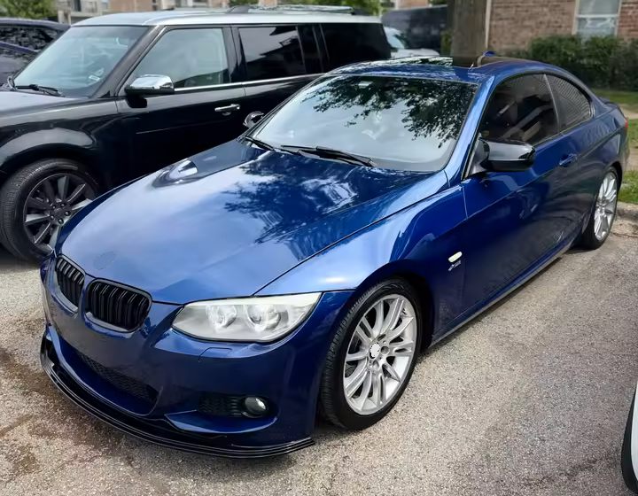 DOKŁADKA Splitter PRZÓD BMW E92 E93 czarny POŁYSK LIFT 2010-2013 COUPE cabrio