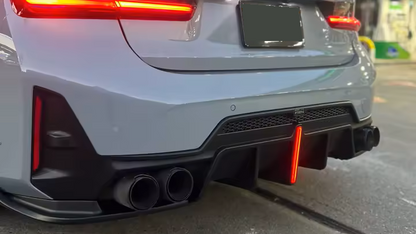 DYFUZOR LED BMW G20 G21 LCI LIFT M340look podwójny na 4 CZARNY POŁYSK SPOILER