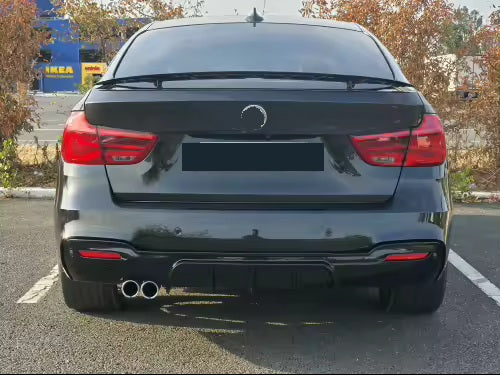 DYFUZOR SPOILER BMW F34 GT CZARNY POŁYSK 318 320 328 330 M OO-- 2L Mpakiet