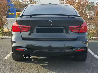 DYFUZOR SPOILER BMW F34 GT CZARNY POŁYSK 318 320 328 330 M OO-- 2L Mpakiet