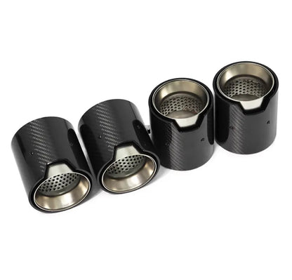 KOŃCÓWKA WYDECHU 60-63MM 92MM 105MM CARBON SREBRNE do BMW