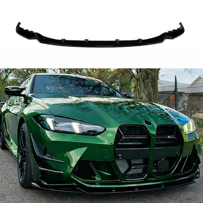 Komplet dokładek do BMW M3 G80 G81 2020+ czarny przód tył progi ZESTAW led