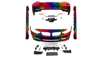 ZDERZAKI zestaw BODYKIT M4LOOK w KOLOR do BMW 4 F32 F33 coupe cabrio 2013-2020 PRZÓD TYŁ PROGI