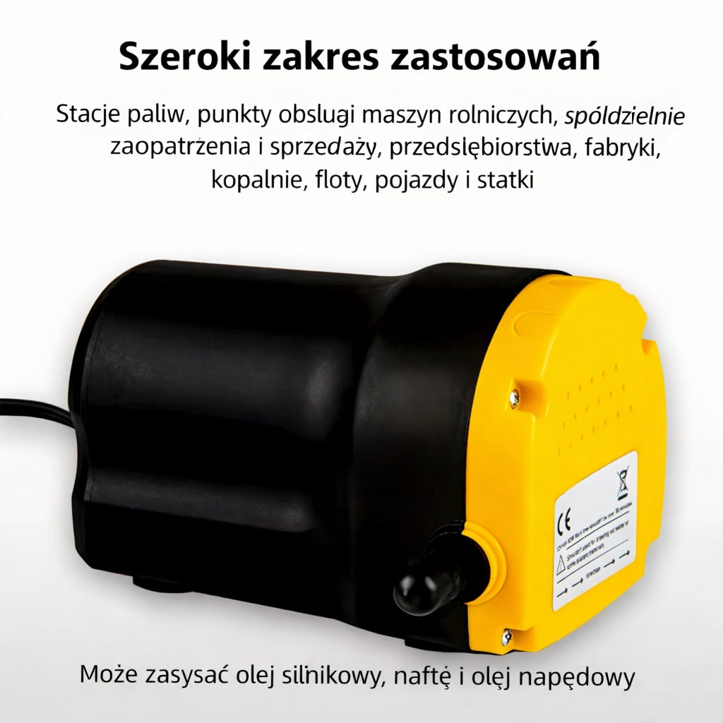 Pompa pompka do oleju paliwa olejowa 12V 60W uniwersalna do akumulatora