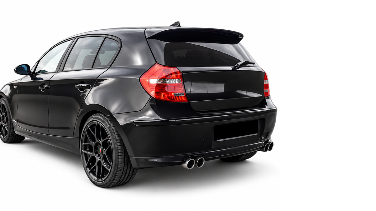 Spoiler dachowy do BMW E87 E81 czarny połysk lotka spojler klapy tylnej seria 1