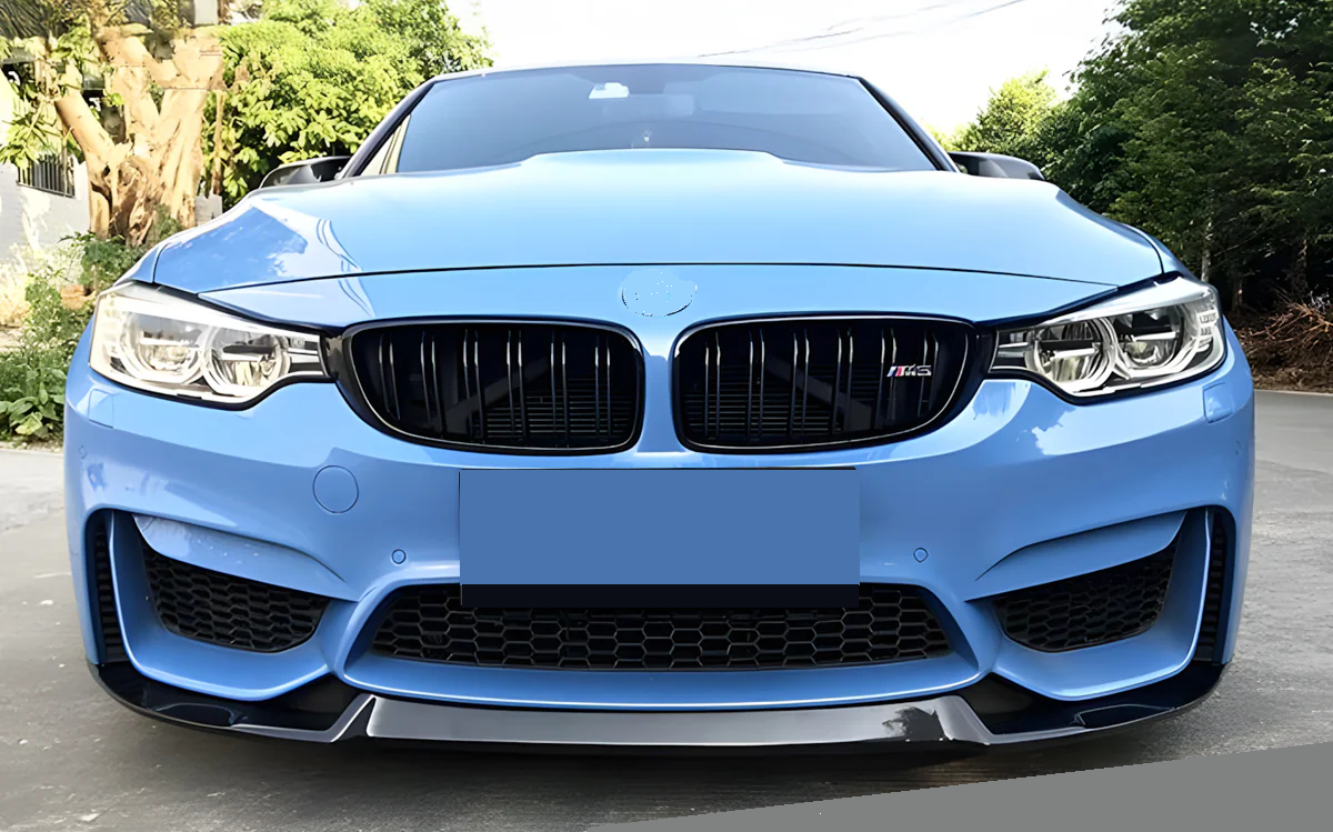 DOKŁADKA do BMW F30 F31 do zderzaka M3look czarny połysk spoiler Splitter
