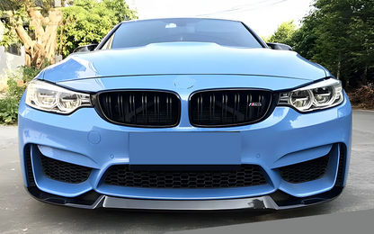 DOKŁADKA do BMW F30 F31 do zderzaka M3look czarny połysk spoiler Splitter