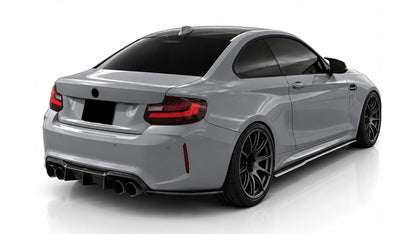 DOKŁADKA TYLNEGO ZDERZAKA PASUJĄCA DO BMW M2 F87 DYFUZOR 2015-2021