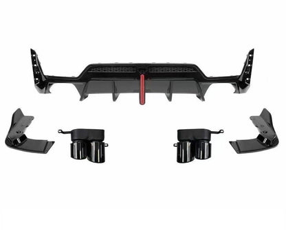 DYFUZOR LED BMW G20 G21 LCI LIFT M340 / M340look SPOILER + 4 końcówki wydechu