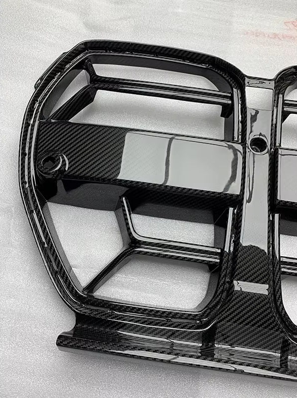 Nerki grill CARBON do BMW M3 M4 G80 G81 G82 G83 CSL bez ACC