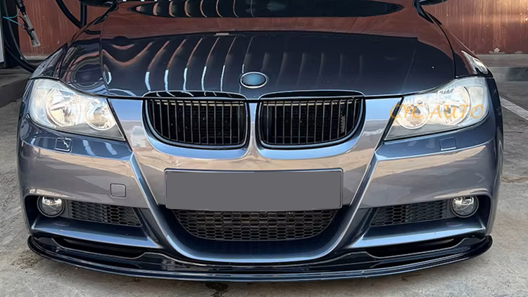 DOKŁADKA Splitter PRZÓD BMW E90 E91 czarny POŁYSK przedlift 2004-2008 pełna
